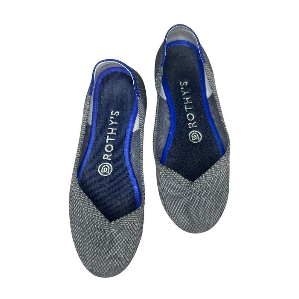 Rothy’s Women’s 6 Flats Grey Round Toe Comfort Shoes‎